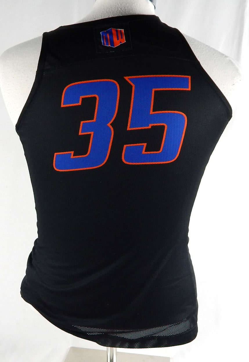2019 Boise State Broncos #35 Game Used Black Jersey Basketball M DP89776 Pic2