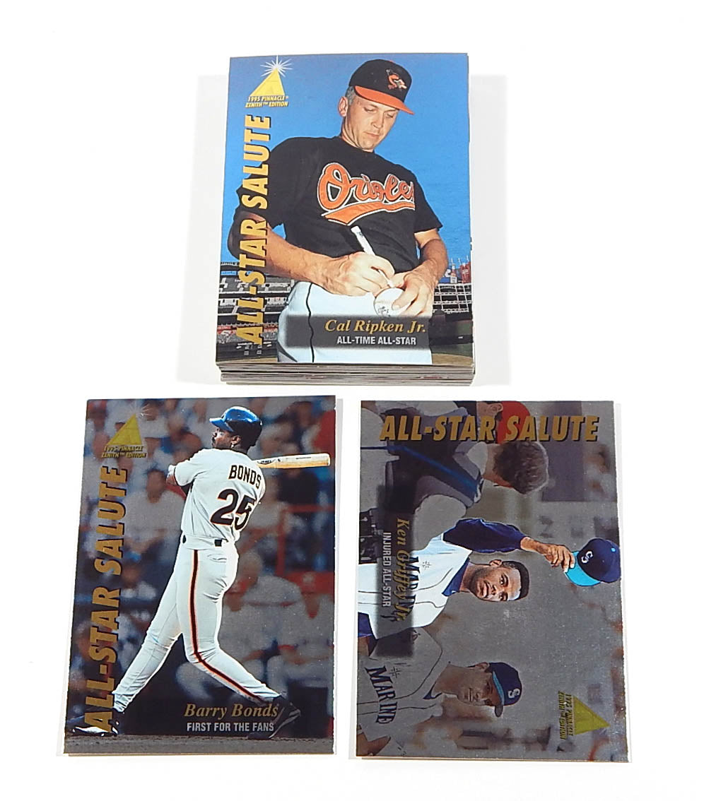 1995 Zenith All-Star Salute Baseball Insert Set (18) Griffey Jr. Bonds