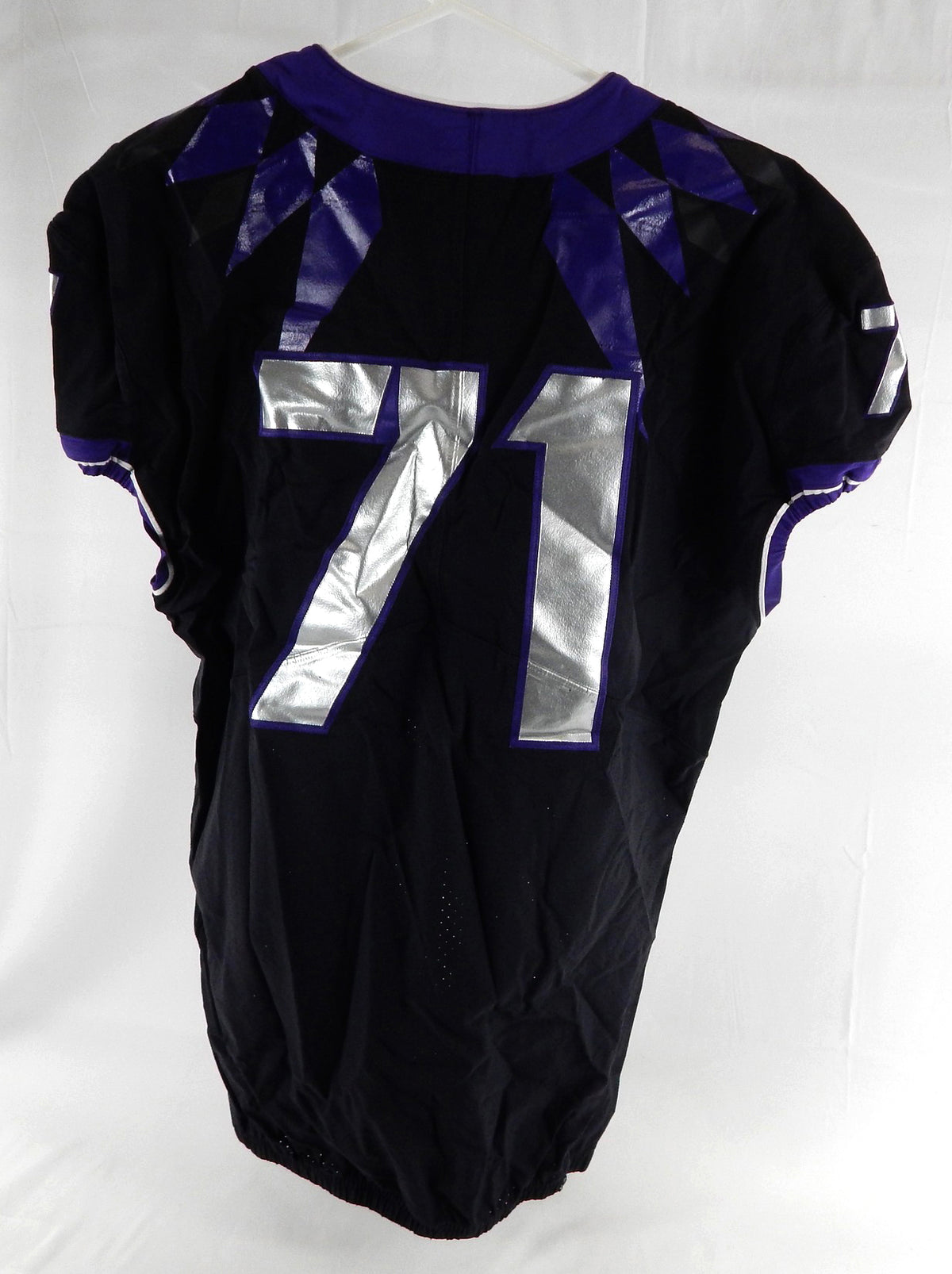 2019-24 Texas Christian TCU Frogs #71 Game Used Black Jersey Football NP R 50 8 Pic2