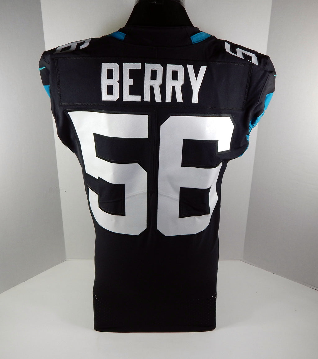2020 Jacksonville Jaguars Rashod Berry #56 Game Issued Black Jersey 42 DP75425