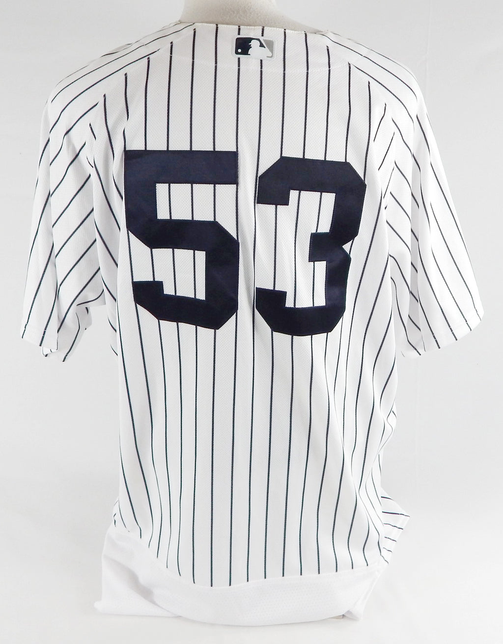 2017 New York Yankees Phil Nevin #53 Game Used White Jersey ST Opening Day 50 3 Pic2