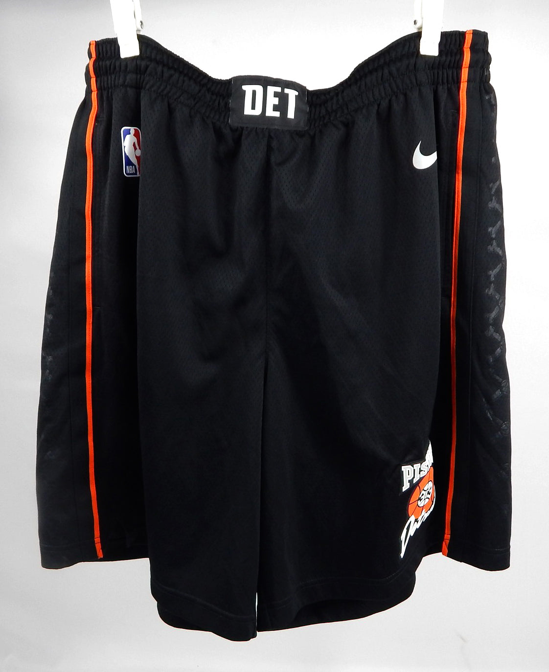 2023-24 Detroit Pistons Marcus Sasser #28 Game Used Black Shorts City Bad Boys 1