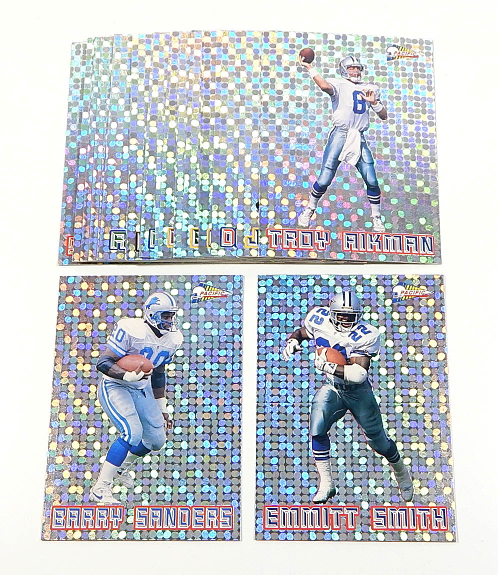 1993 Pacific Silver NFL Prism Football Insert Set (25) Barry Sanders Smith