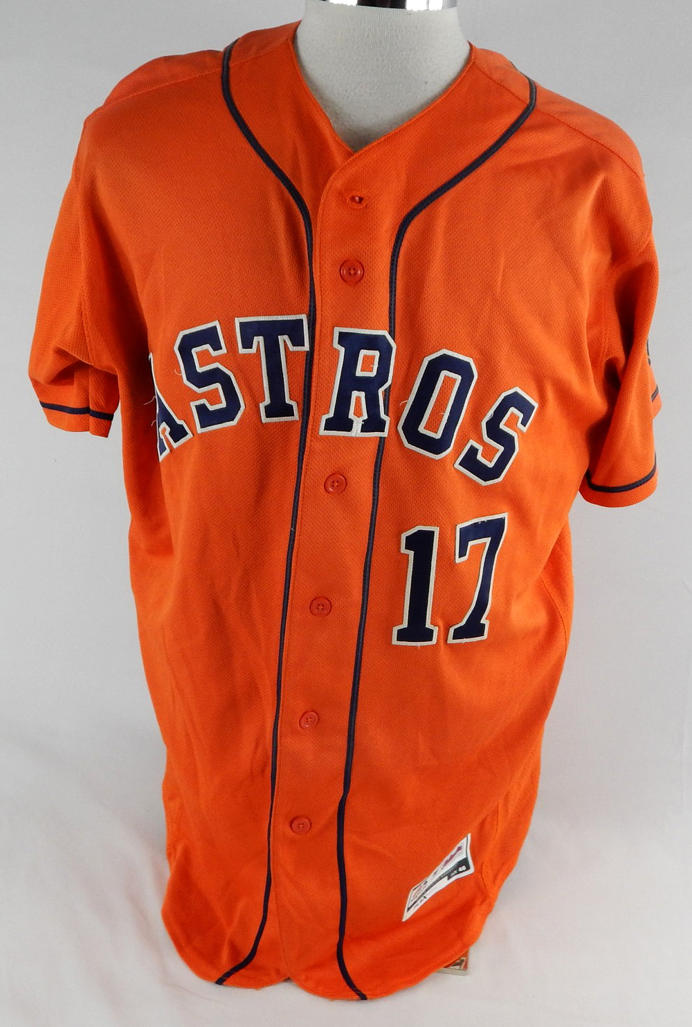2013-17 Houston Astros #17 Game Used Orange Jersey 46 123