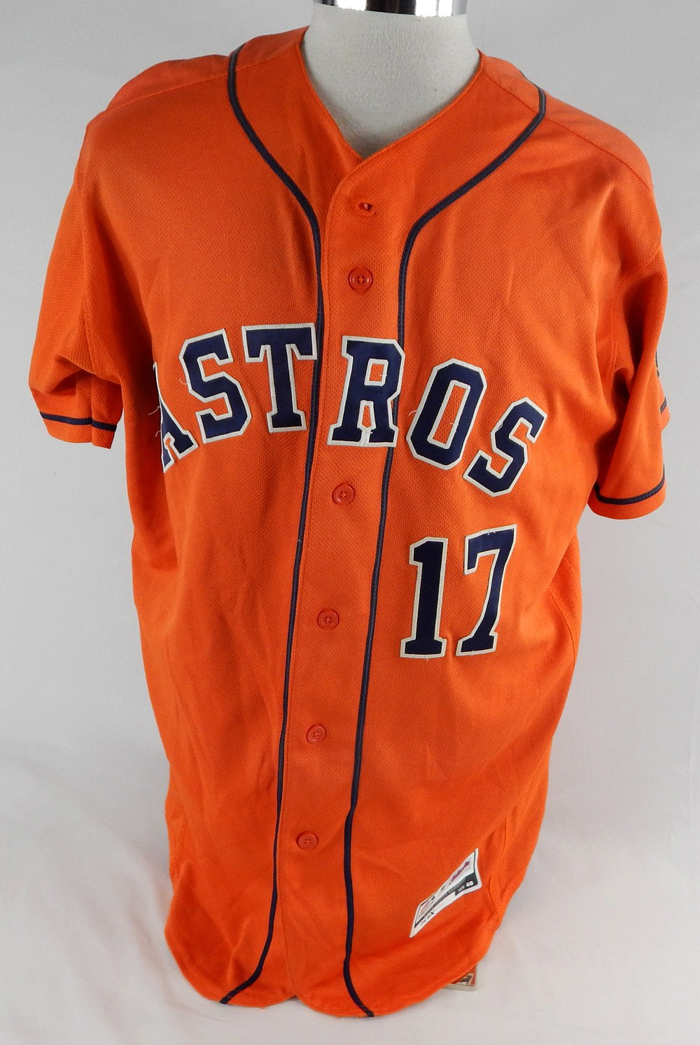 2013-17 Houston Astros #17 Game Used Orange Jersey 46 123 Pic2