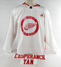 Detroit Red Wings Chase Leferbvre #67 Game Used White Jersey Yan Lesperance