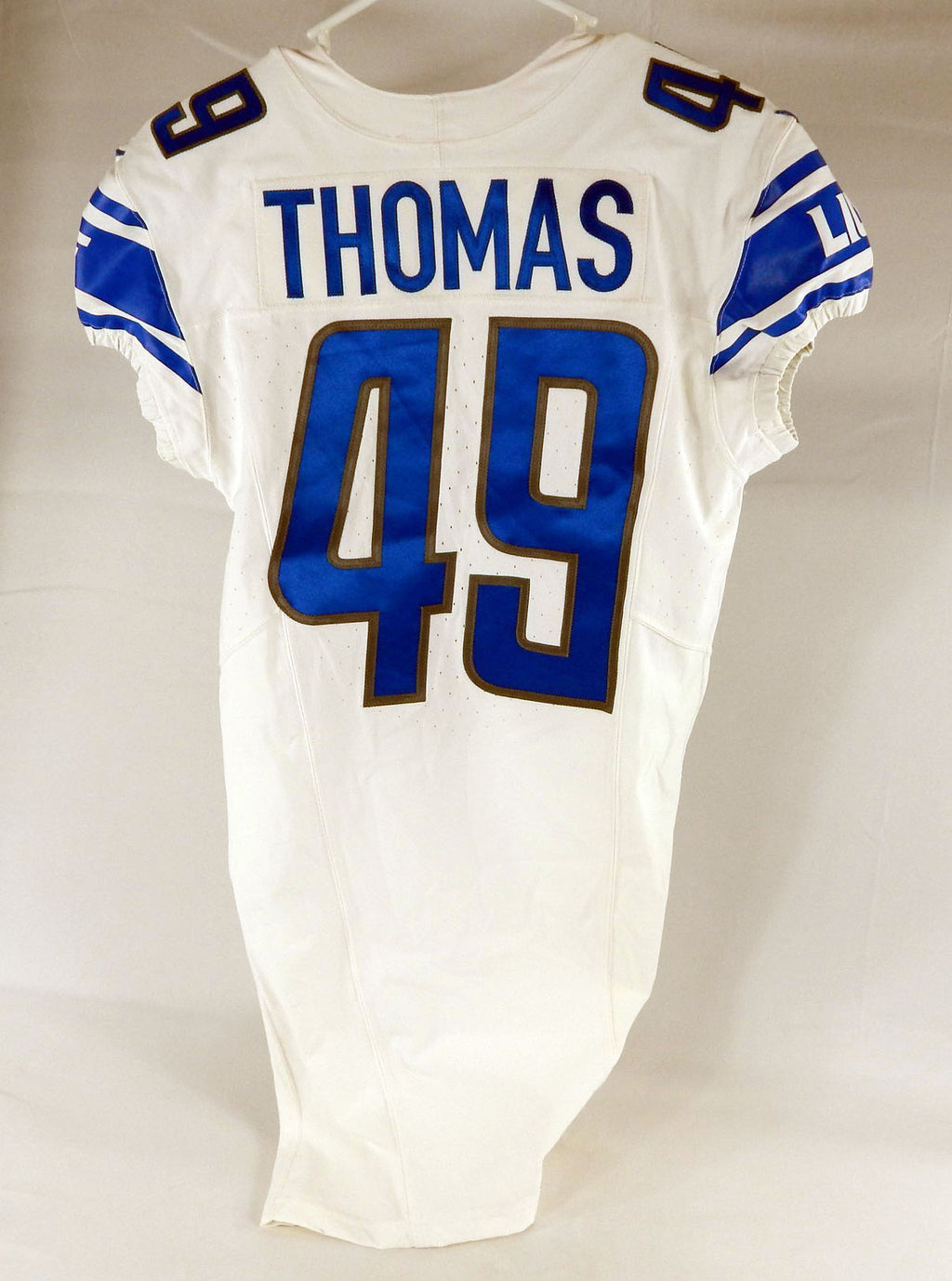 2023 Detroit Lions Starling Thomas #49 Game Issued White Jersey 90th Patch 40 5 Pic2