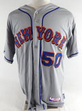 2011 New York Mets Mike O'Connor #50 Game Issued Grey Jersey 48 015