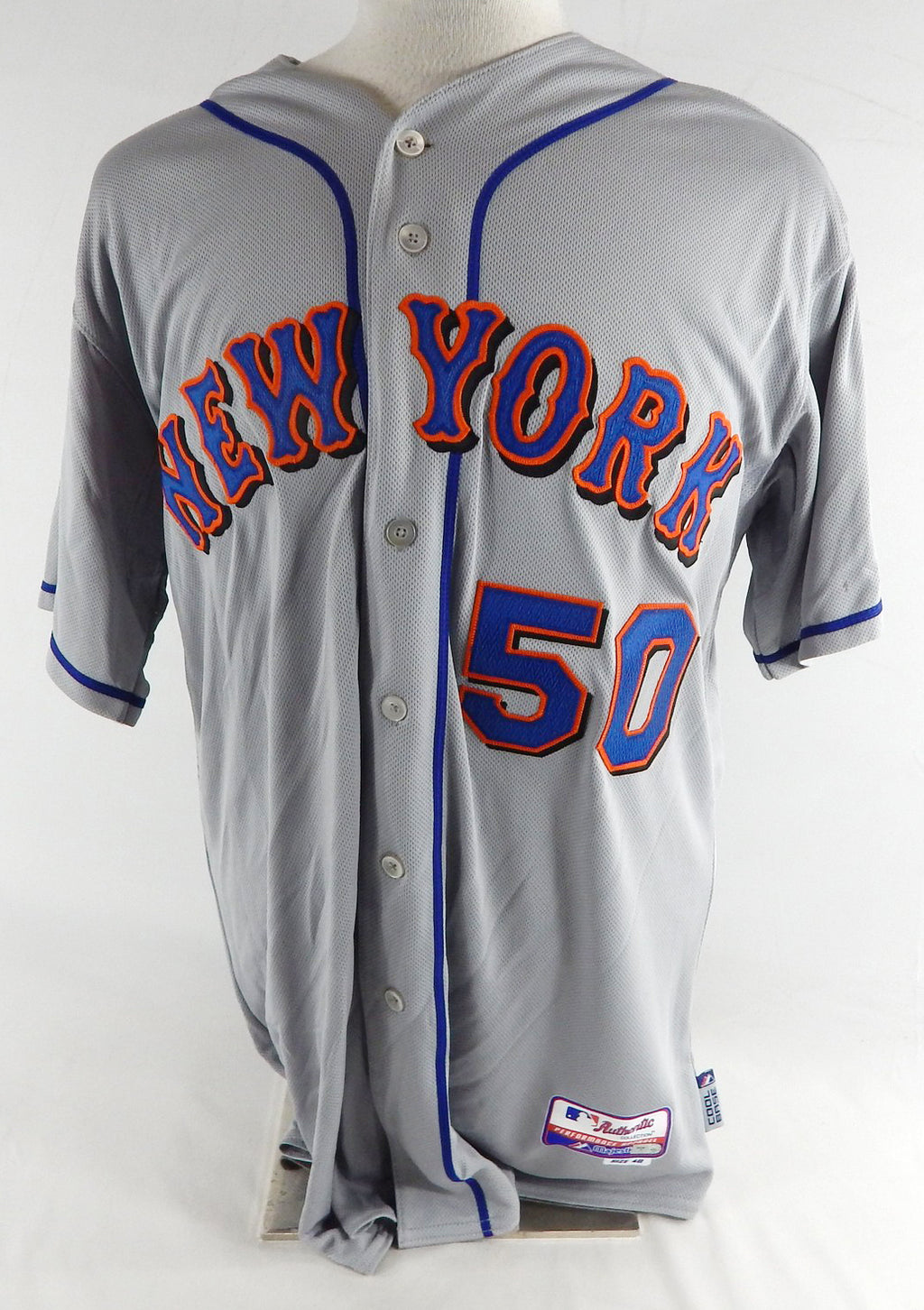 2011 New York Mets Mike O'Connor #50 Game Issued Grey Jersey 48 015 Pic2