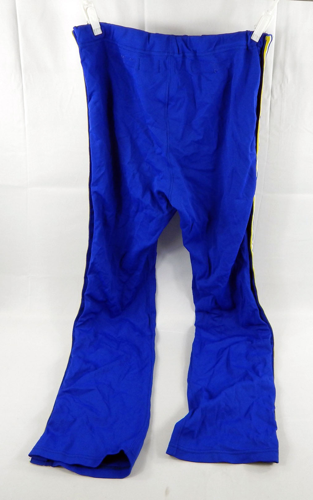 1989-90 Golden State Warriors Jim Petersen #43 Game Used Blue Warm Up Pants 38 5 Pic2