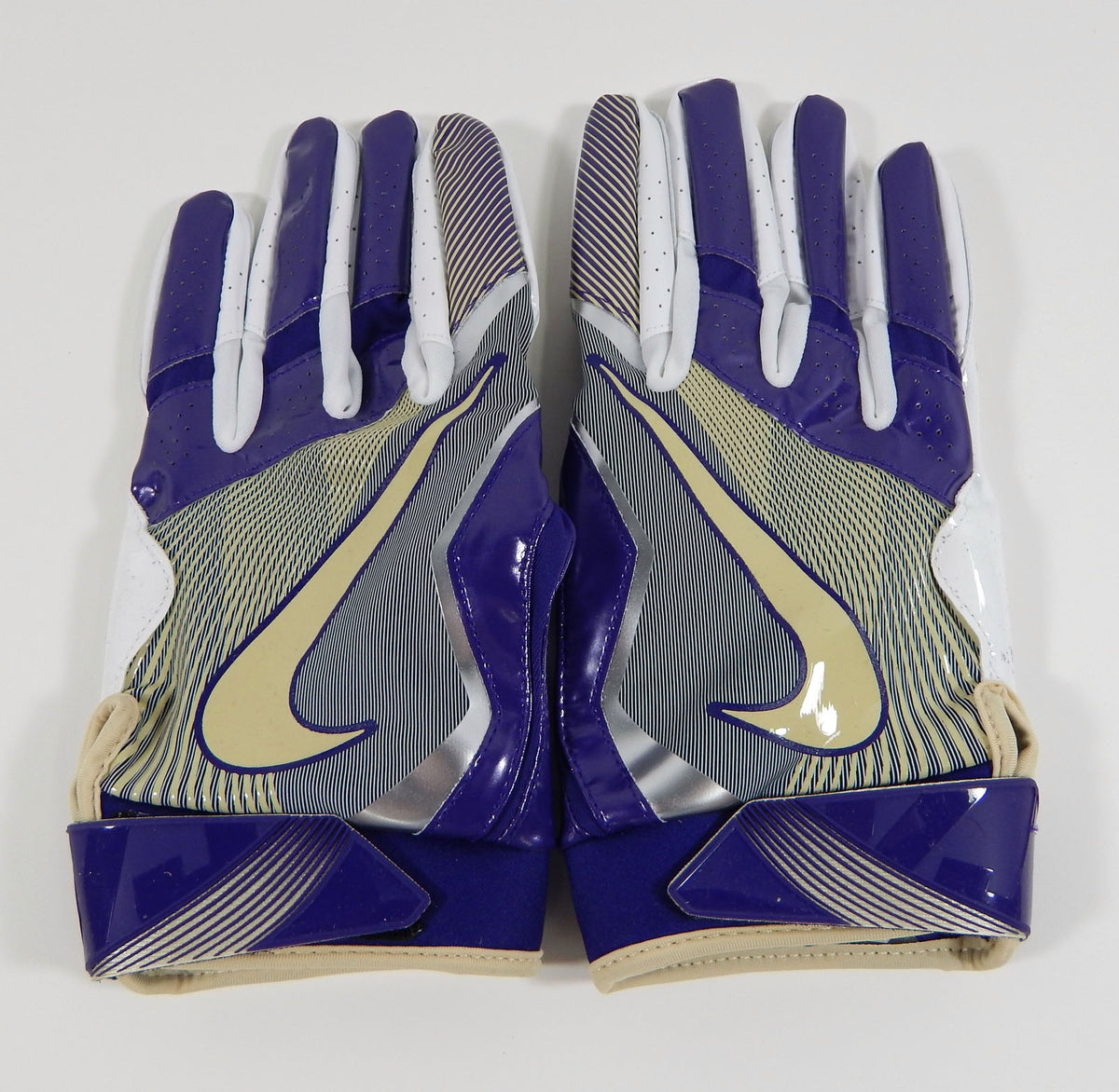 New University of Washington Huskies Nike Vapor Jet 4 Elite Football Glove 4XL Pic2