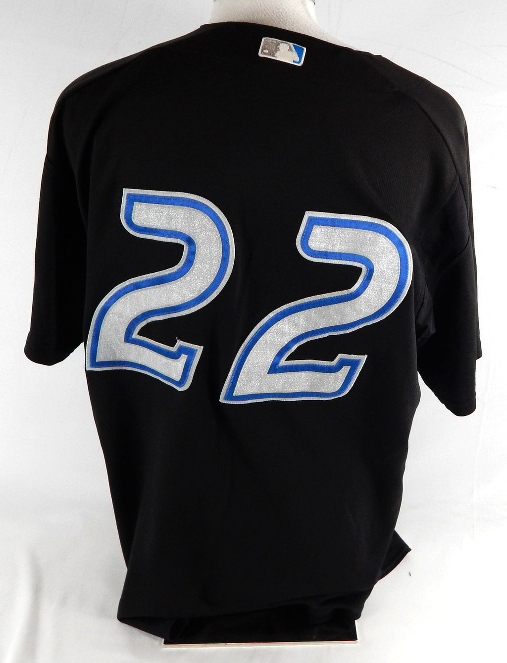 2004-06 Toronto Blue Jays #22 Game Used Black Jersey Spring Training NP Rem 48 4 Pic2