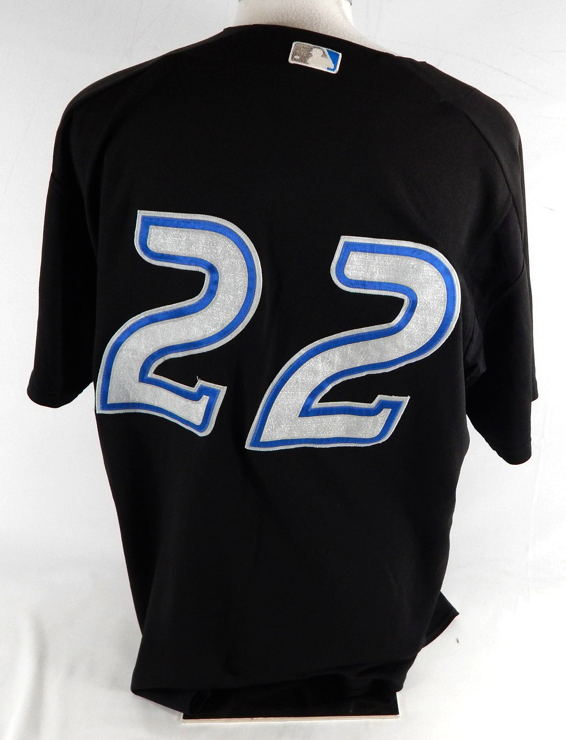 2004-06 Toronto Blue Jays #22 Game Used Black Jersey Spring Training NP Rem 48 4 Pic2