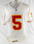 Kansas City Chiefs #5 Game Issued White Jersey NP R 42 718