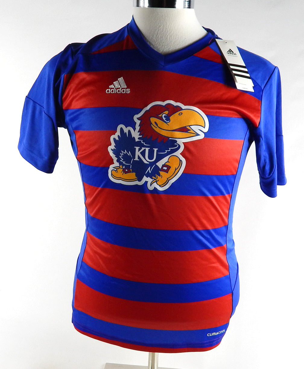 2013 Kansas Jayhawks Blank Game Issued White Jersey Soccer M 042 Pic2