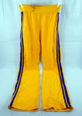 1980s Golden State Warriors Game Issued Yellow Warm Up Pants 36 838