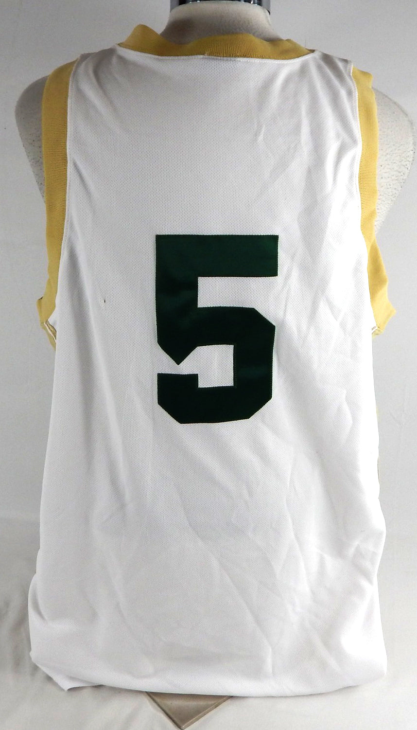 2000s UAB Blazers #5 Game Used White Jersey Basketball L 658 Pic2
