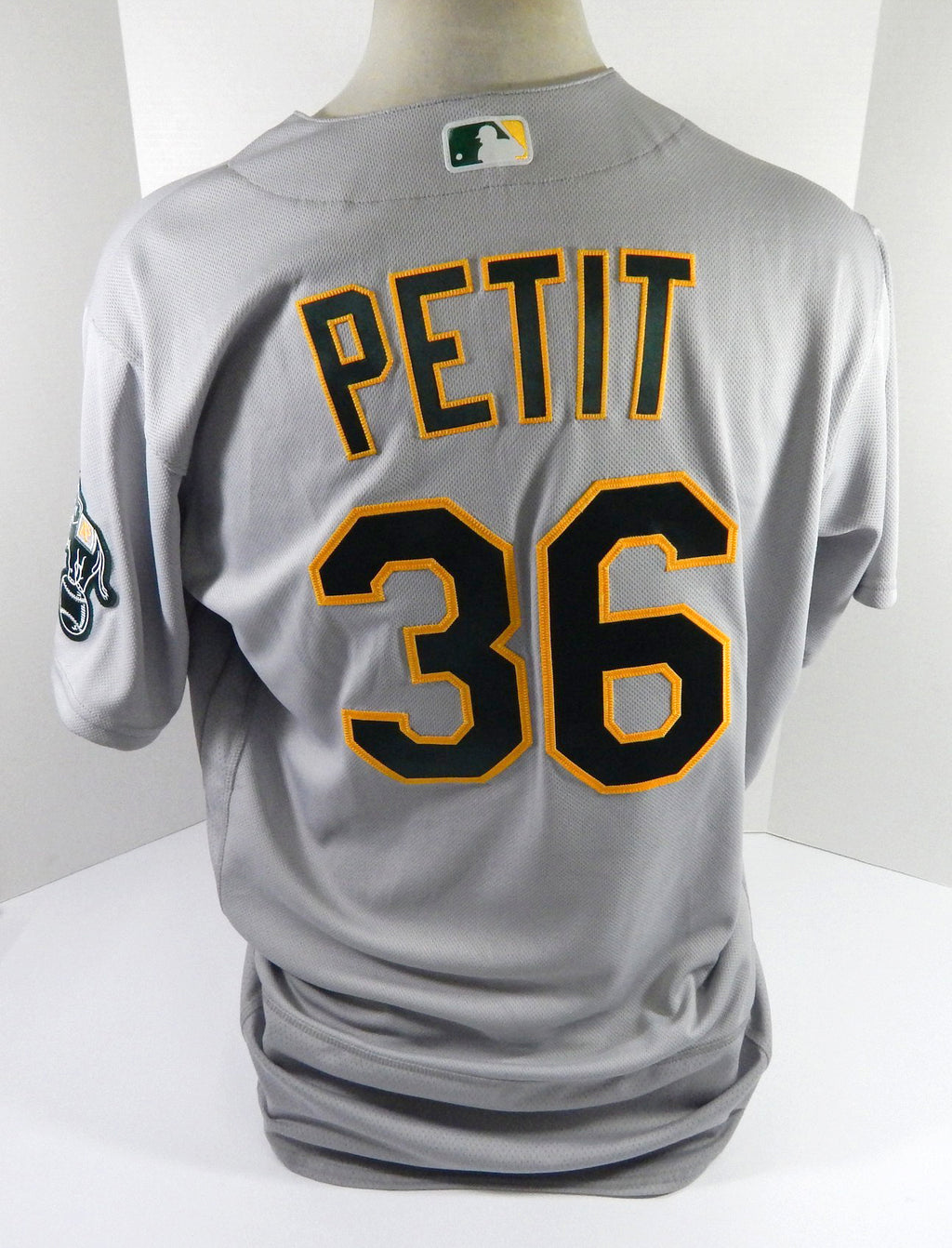 2021 Oakland Athletics Yusmeiro Petit #36 Game Issued Grey Jersey 48 DP48633