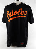 2000s Baltimore Orioles Mark Fleisher #32 Game Used Black Jersey ST BP XXL 456