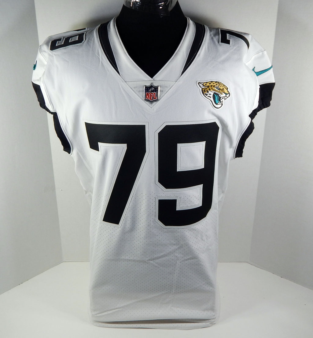2020 Jacksonville Jaguars #79 Game Issued White Jersey Nameplate Removed 46+4 31 Pic2