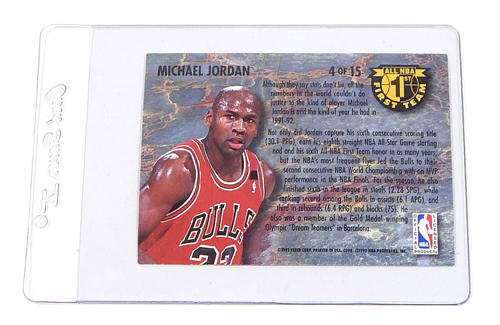 1992-93 Fleer Ultra All NBA First Team Insert Set (15) Michael Jordan Barkley Pic2