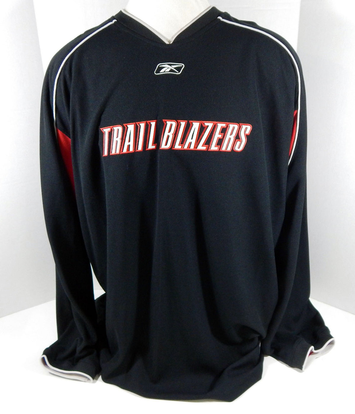 Mid 2000s Portland Trail Blazers Game Issued Black Shooting Shirt Pullover 700