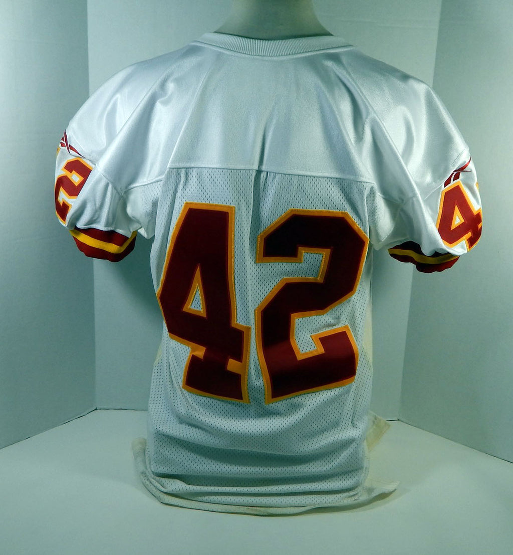 1997 Kansas City Chiefs #42 Game Issued White Jersey 46 DP15595