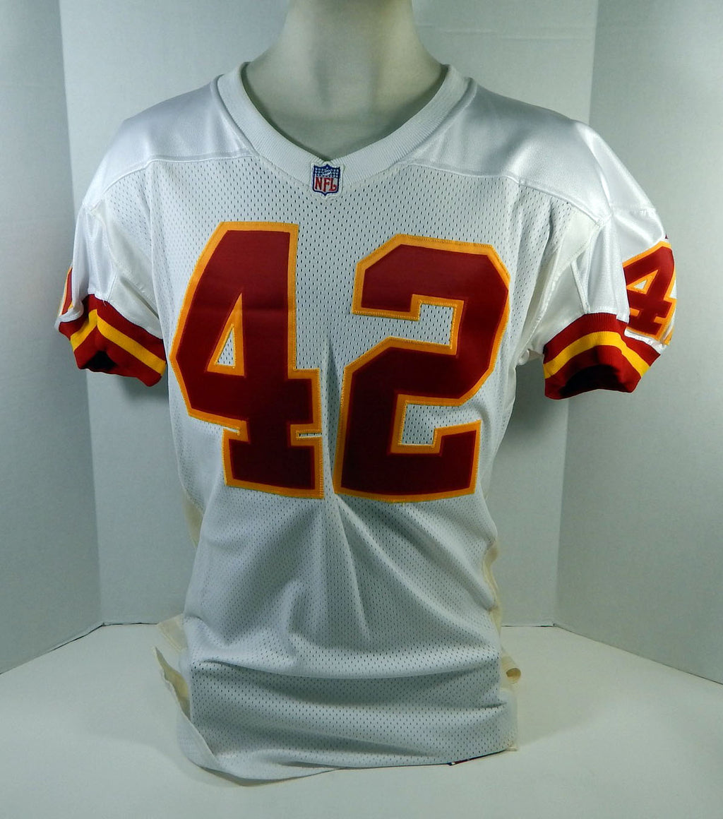 1997 Kansas City Chiefs #42 Game Issued White Jersey 46 DP15595 Pic2