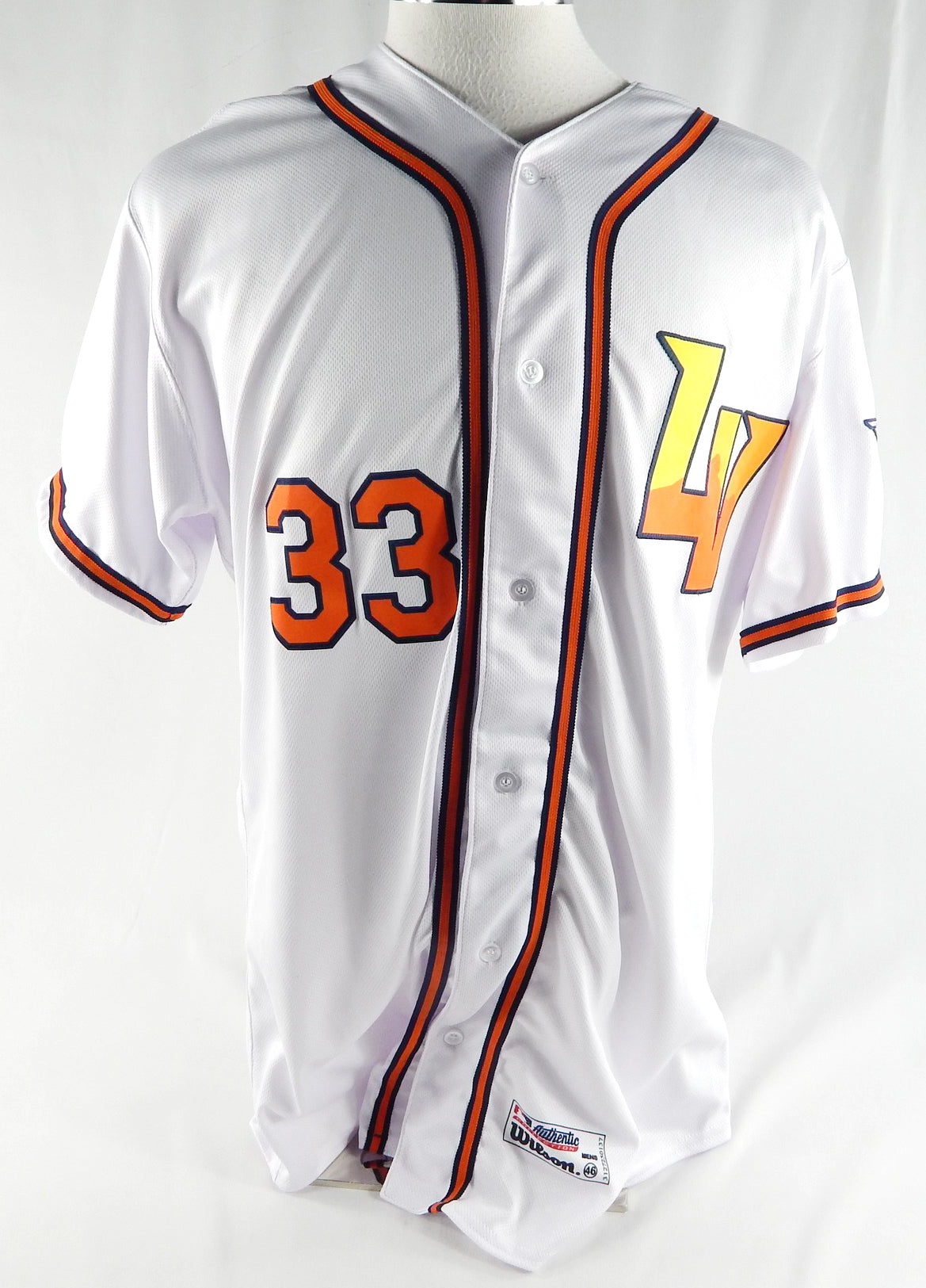 2024 Las Vegas Aviators Mitch Myers #33 Game Used White Jersey 46 291
