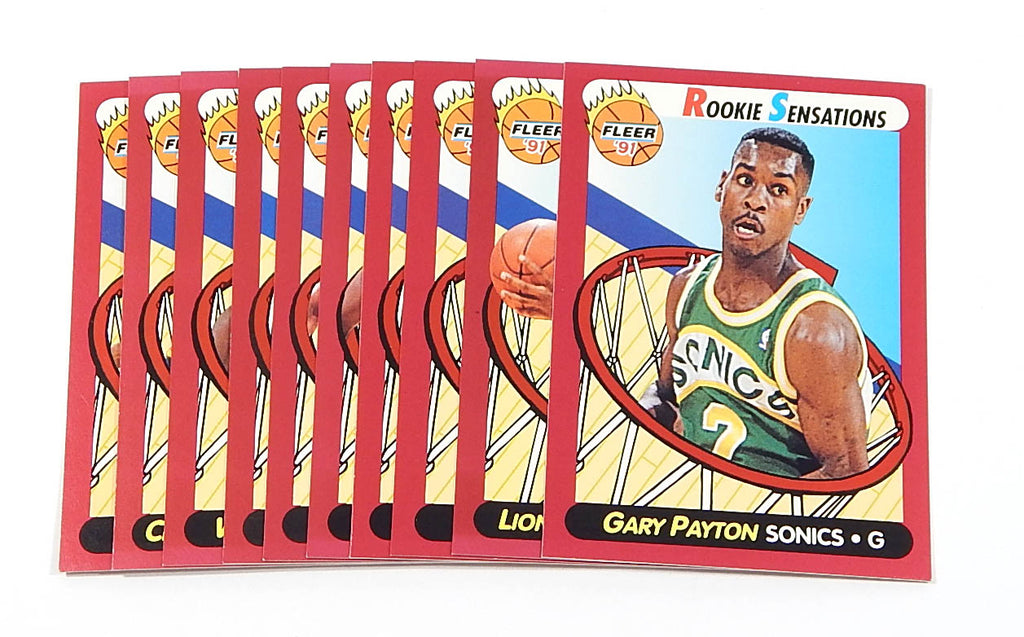 1991-92 Fleer Rookie Sensations Basketball Insert Set (10) Nm/Mt Gary Payton