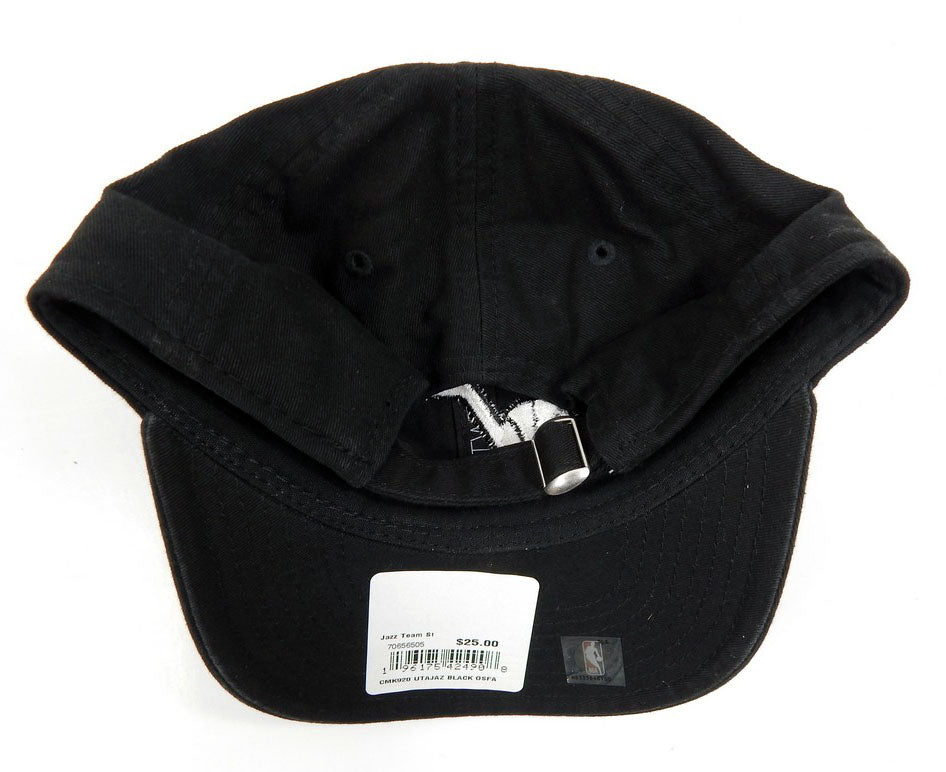 Youth Utah Jazz Authentic Black Hat Team Adjustable New Era 9Forty NWT OS 01S Pic2