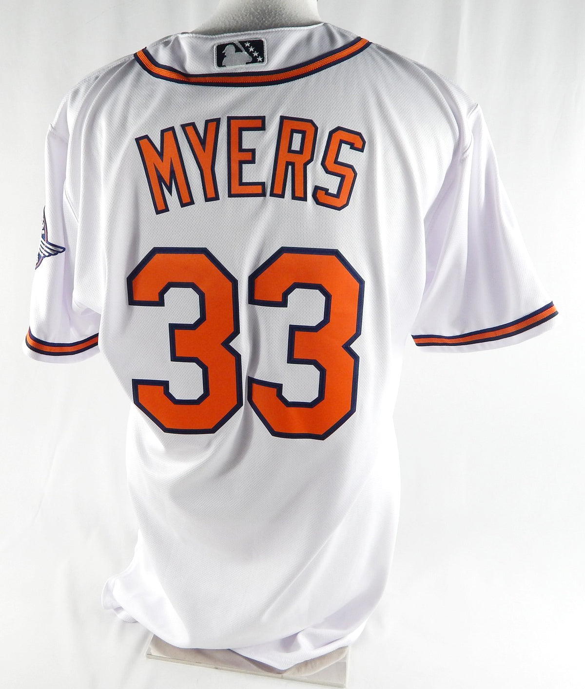 2024 Las Vegas Aviators Mitch Myers #33 Game Used White Jersey 46 291 Pic2