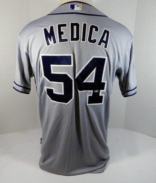 2014 San Diego Padres Tommy Medica #54 Game Issued Grey Jersey JC Patch SDP0940