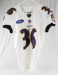 2013 Baltimore Ravens Whittaker #36 Game Used White Practice Jersey Ford P 40 77