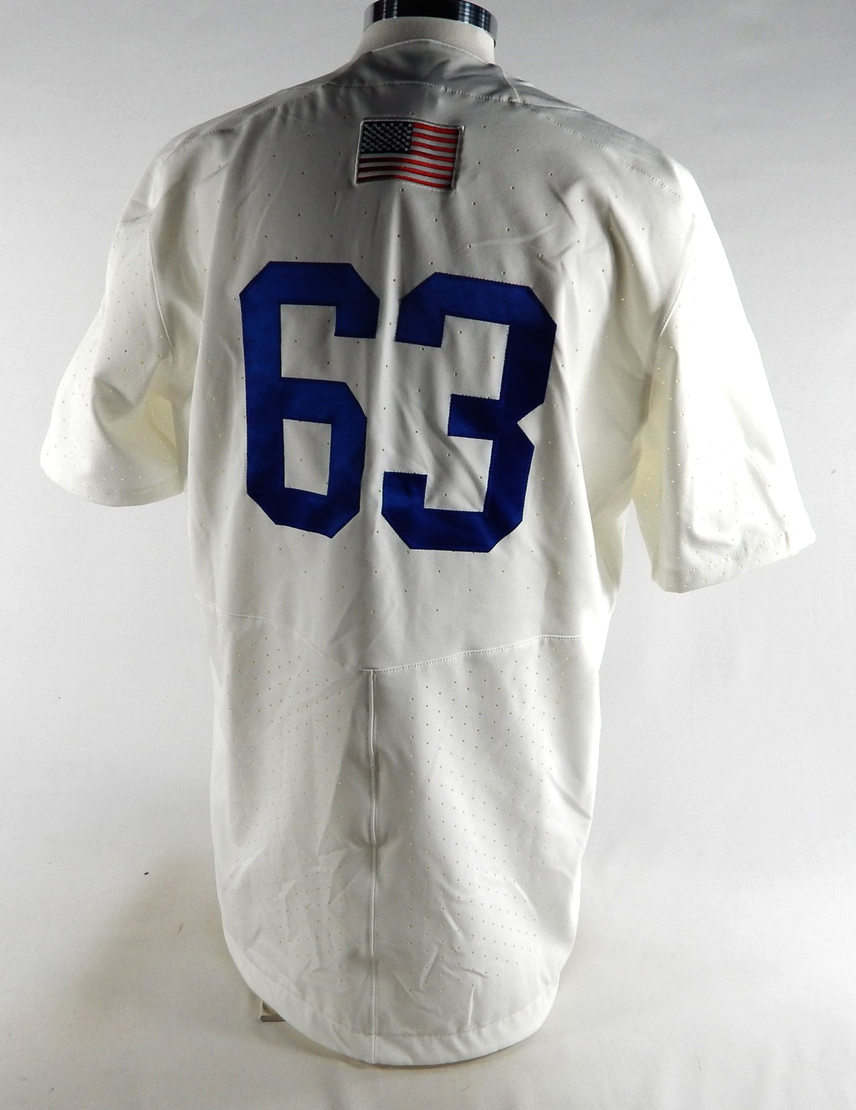 2022 Kansas Jayhawks #63 Game Used White Jersey Baseball 46 049 Pic2