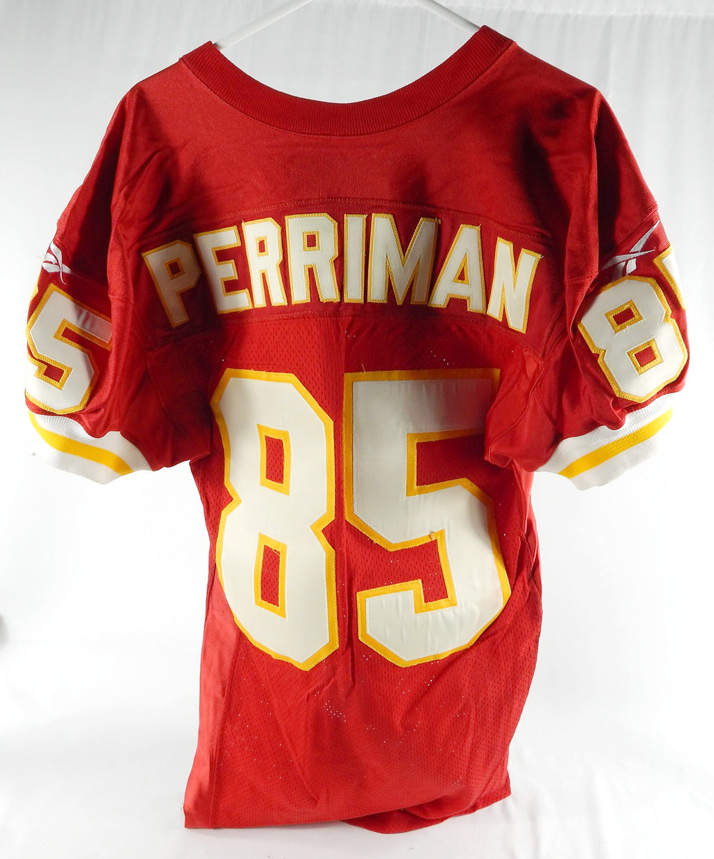 1997 Kansas City Chiefs Brett Perriman #85 Game Issued Pos Used Red Jersey 42 9 Pic2