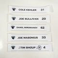 Lot of 20 Manchester Monarchs # Game Used White Plastic Locker Plate