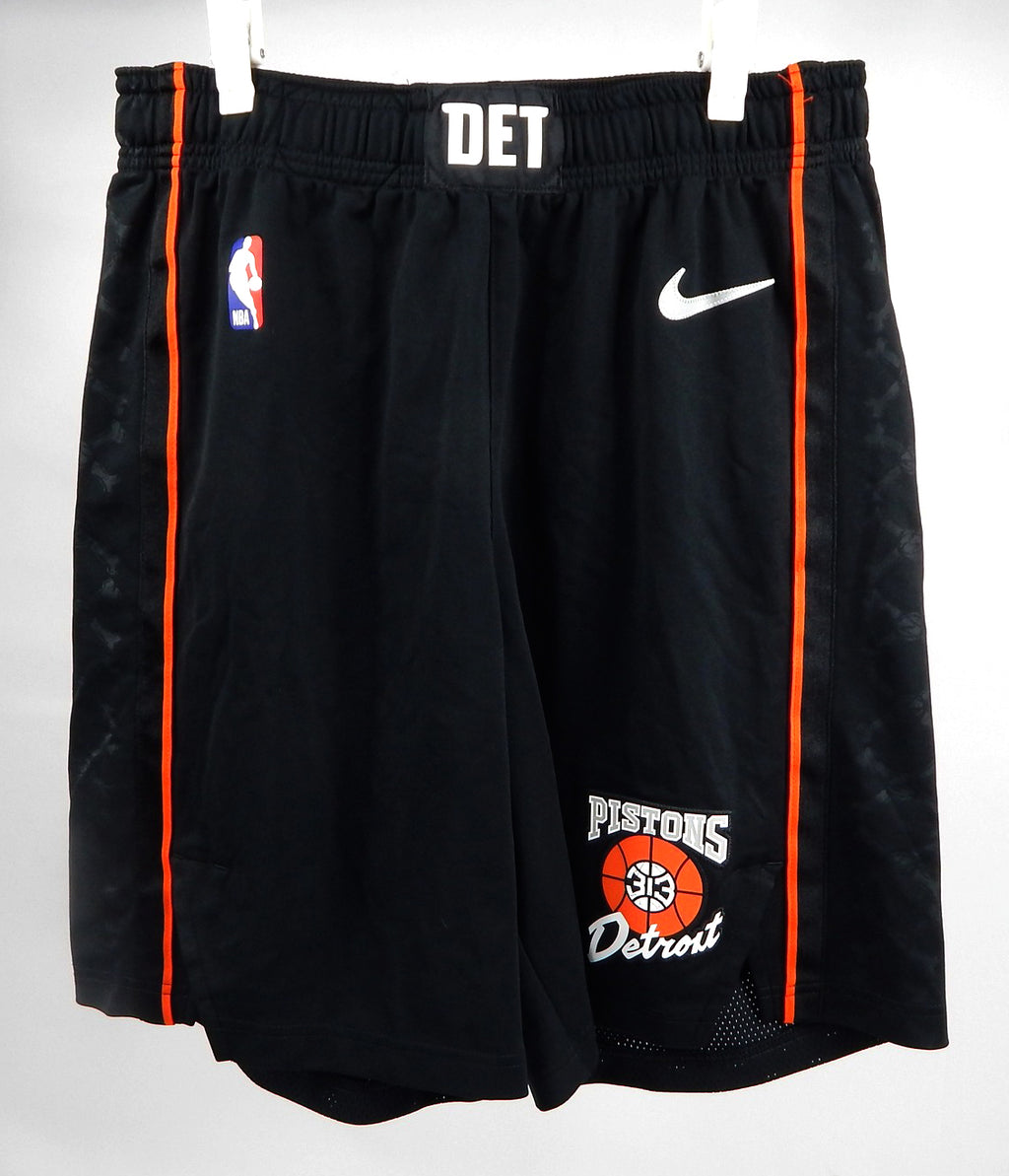 2023-24 Detroit Pistons Tosan Evbuomwan #18 Game Used Black Shorts City Bad Boy2