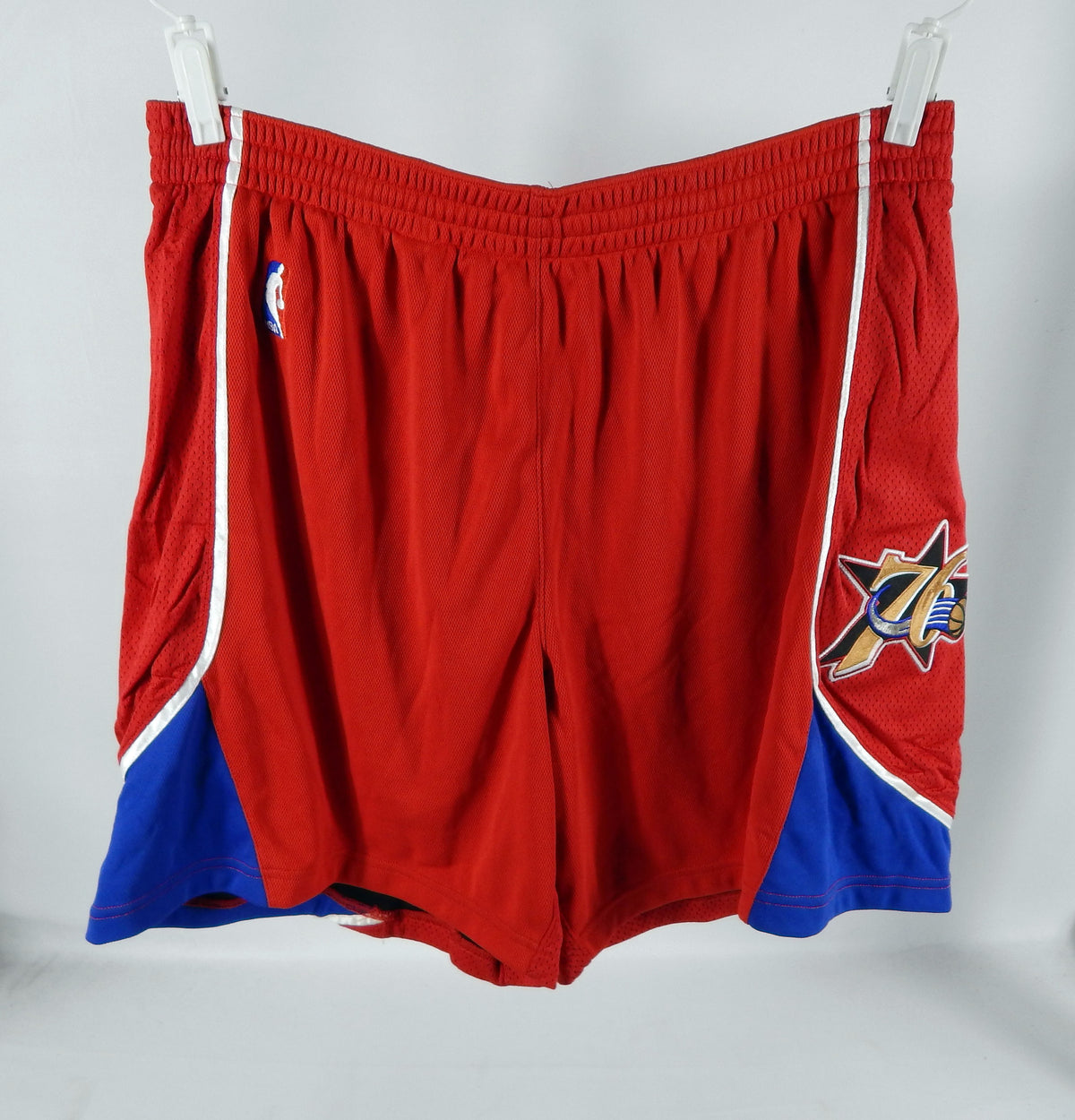 2000s Philadelphia 76ers #11 Game Used Red Shorts 46 DP72758