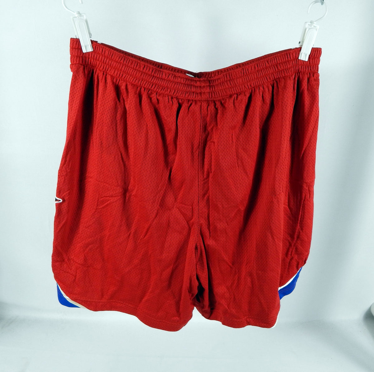 2000s Philadelphia 76ers #11 Game Used Red Shorts 46 DP72758 Pic2