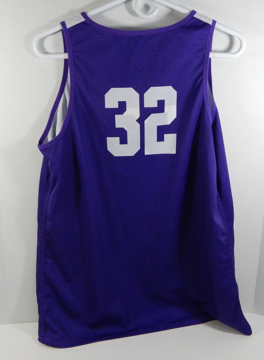 Texas Christian TCU Horn Frogs #32 Purple Nike Basketball Game Used Jersey 697 Pic2