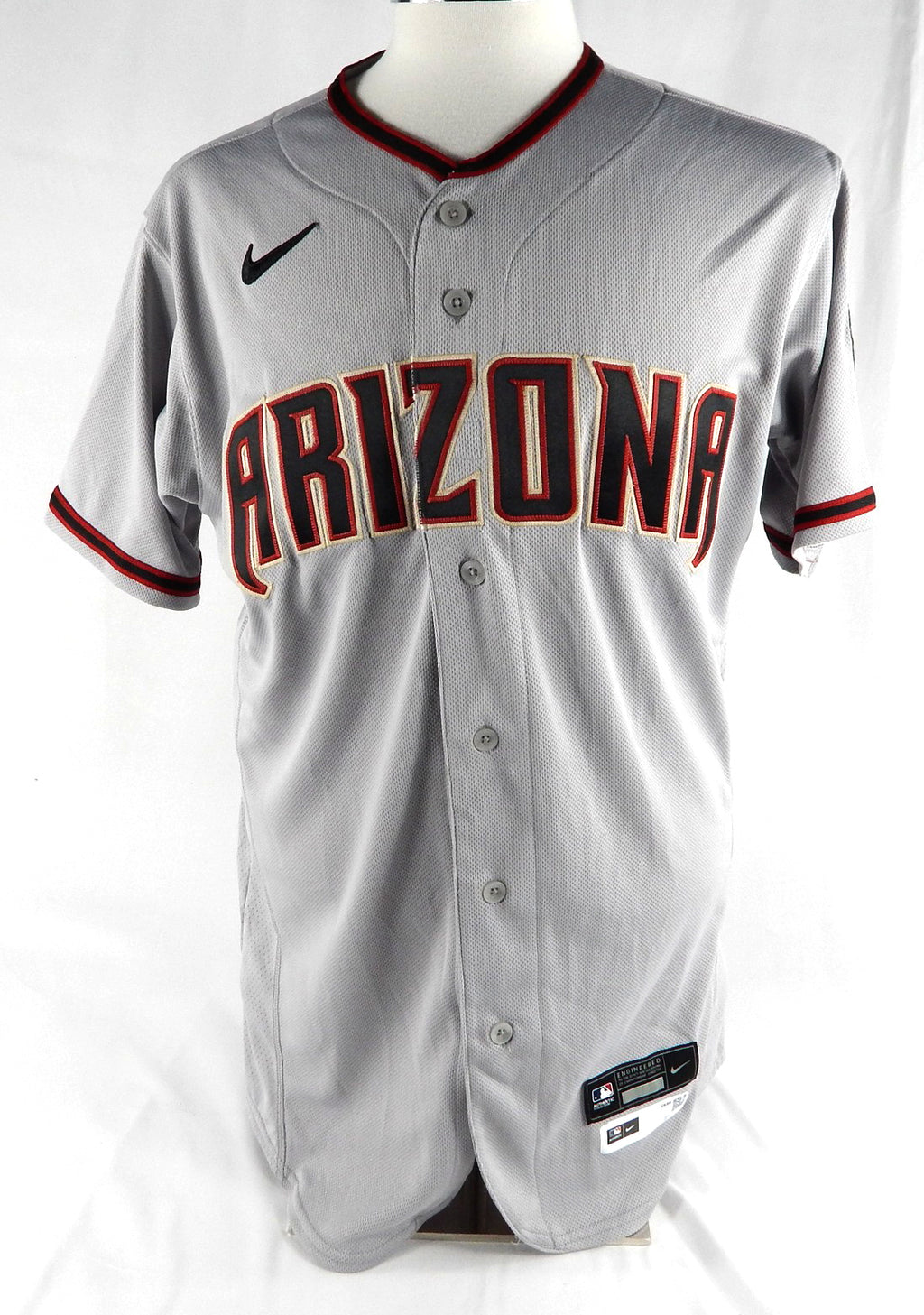 2021 Arizona Diamondbacks Blank # Game Issued Grey Jersey Nike 42 922