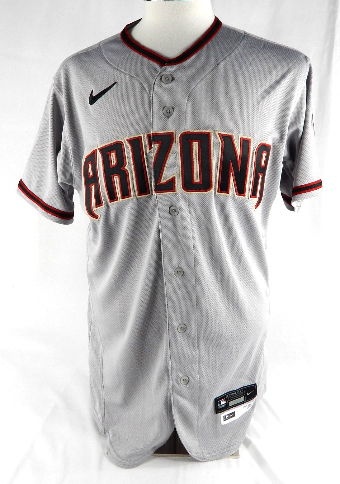 2021 Arizona Diamondbacks Blank # Game Issued Grey Jersey Nike 42 922