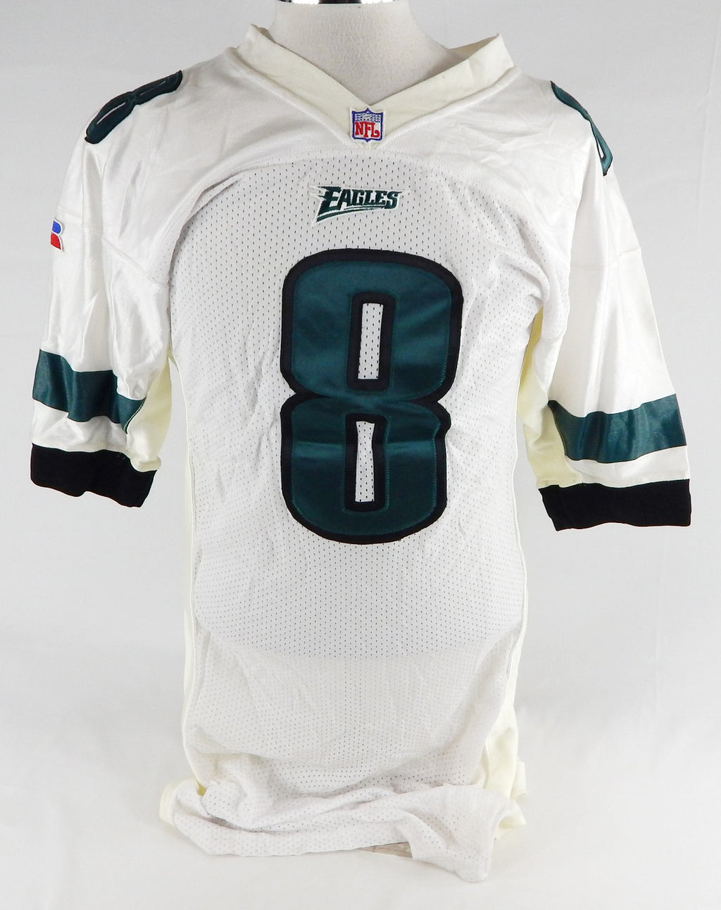1996 Philadelphia Eagles Campbell #8 Game Issued White Jersey 44 129