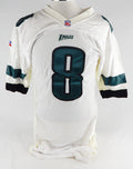 1996 Philadelphia Eagles Campbell #8 Game Issued White Jersey 44 129