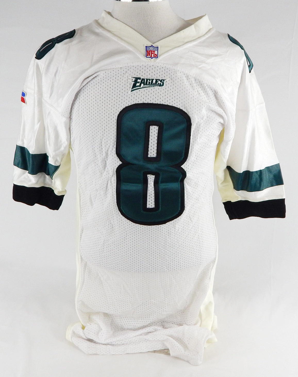 1996 Philadelphia Eagles Campbell #8 Game Issued White Jersey 44 129