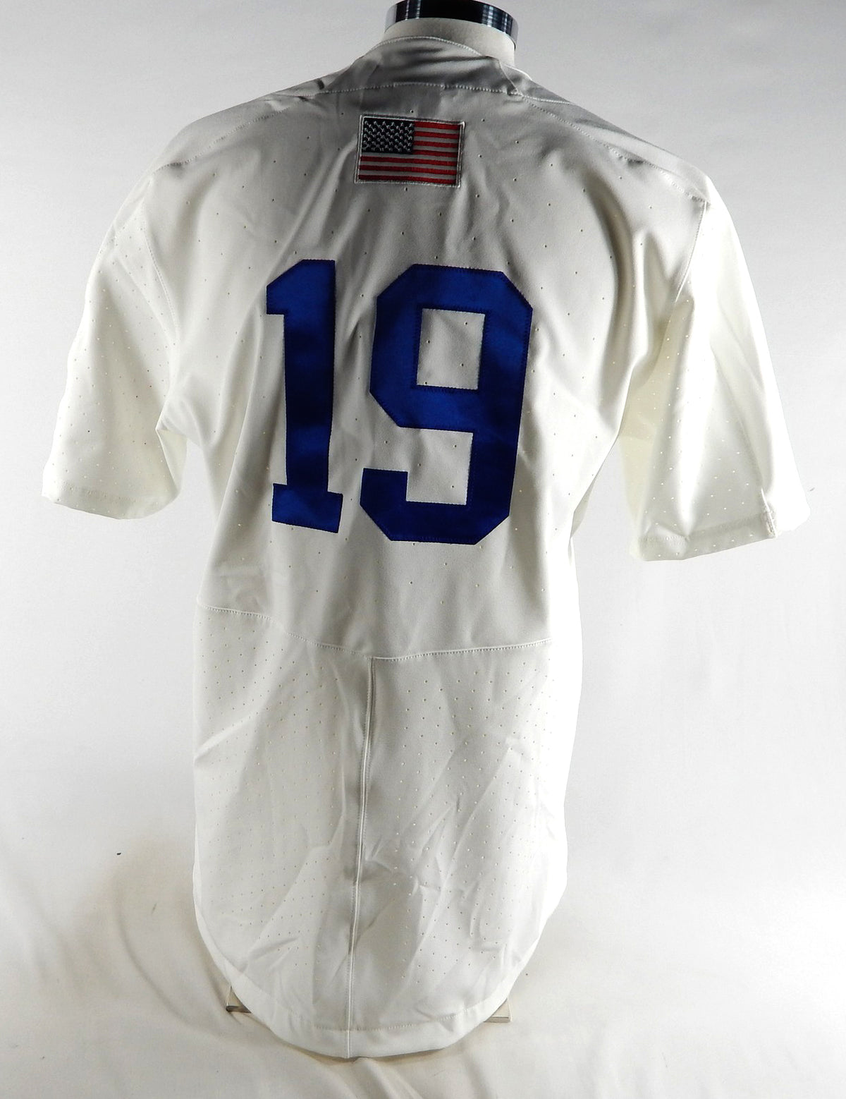 2022 Kansas Jayhawks #19 Game Used White Jersey Baseball 46 053 Pic2
