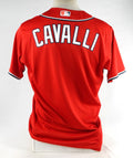 2023 Washington Nationals Cade Cavalli Game Issued Red Jersey 44 DP77468