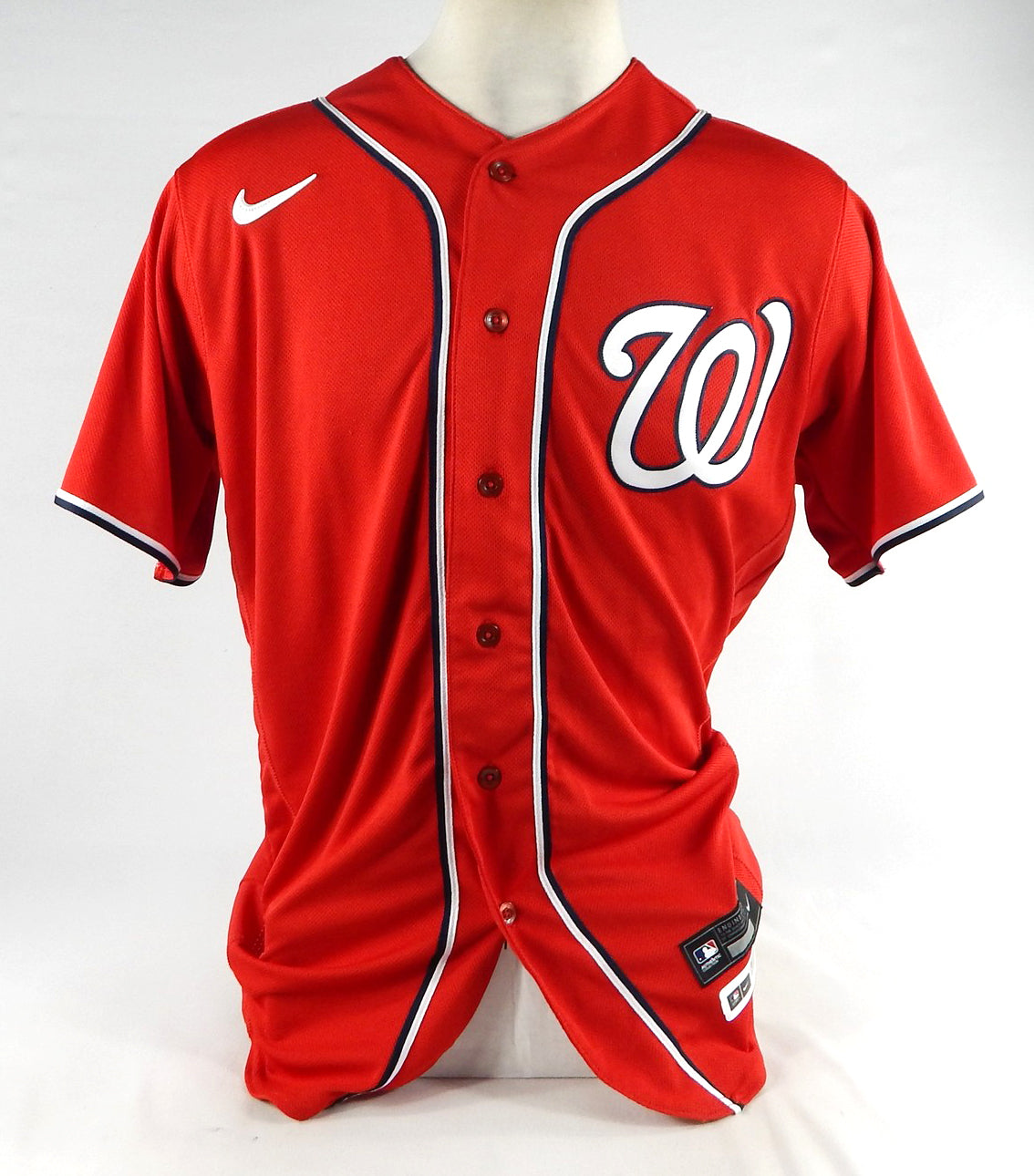 2023 Washington Nationals Cade Cavalli Game Issued Red Jersey 44 DP77468 Pic2