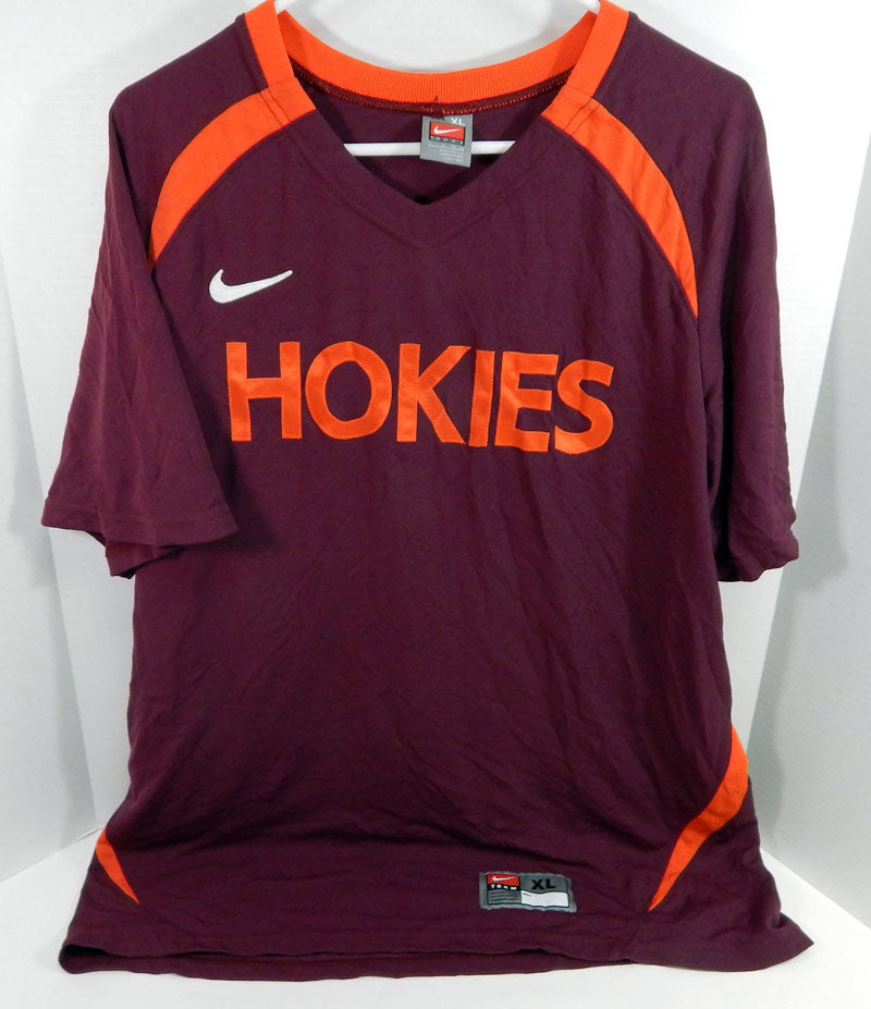 Women's Virginia Tech Hokies Game Isued Short Sleeve Maroon Shooting Shirt 280